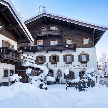 Alpen Glueck Hotel Unterm Rain Garni Kirchberg in Tirol Exterior foto