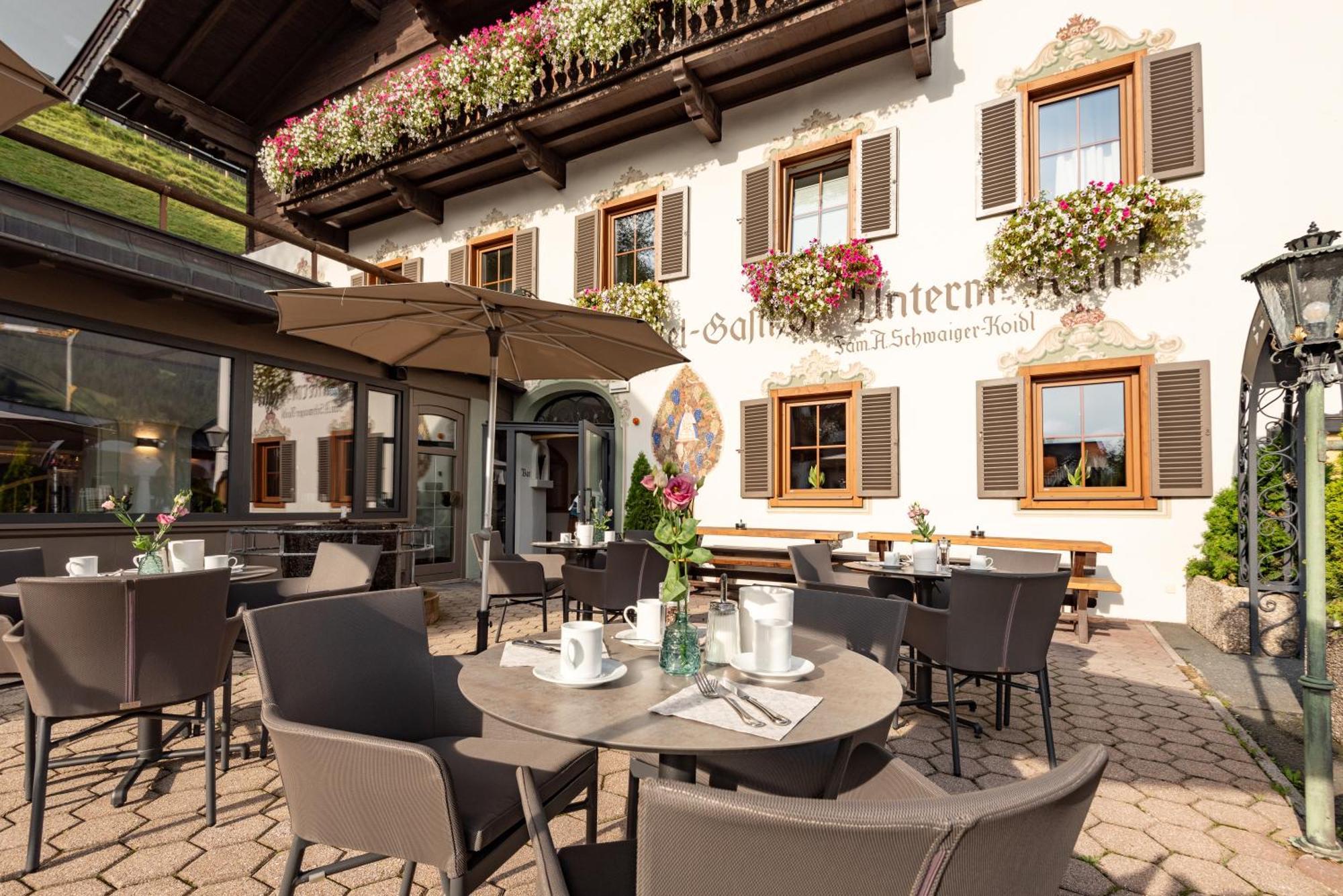 Alpen Glueck Hotel Unterm Rain Garni Kirchberg in Tirol Exterior foto